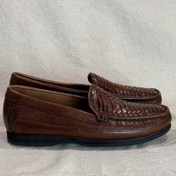 Dockers Leather Weaved Loafers Mens Size 9.5D - Picture 3 of 16